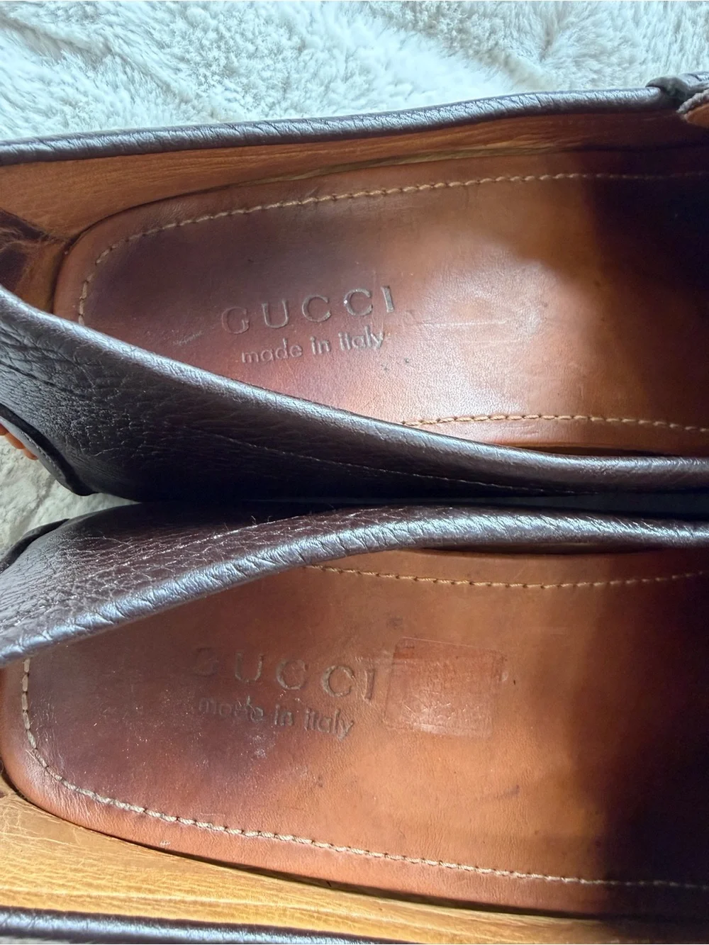 $1,000 Gucci Horse-bit Red Green Web Brown Leather Moc Toe Driving Loafers 9 10